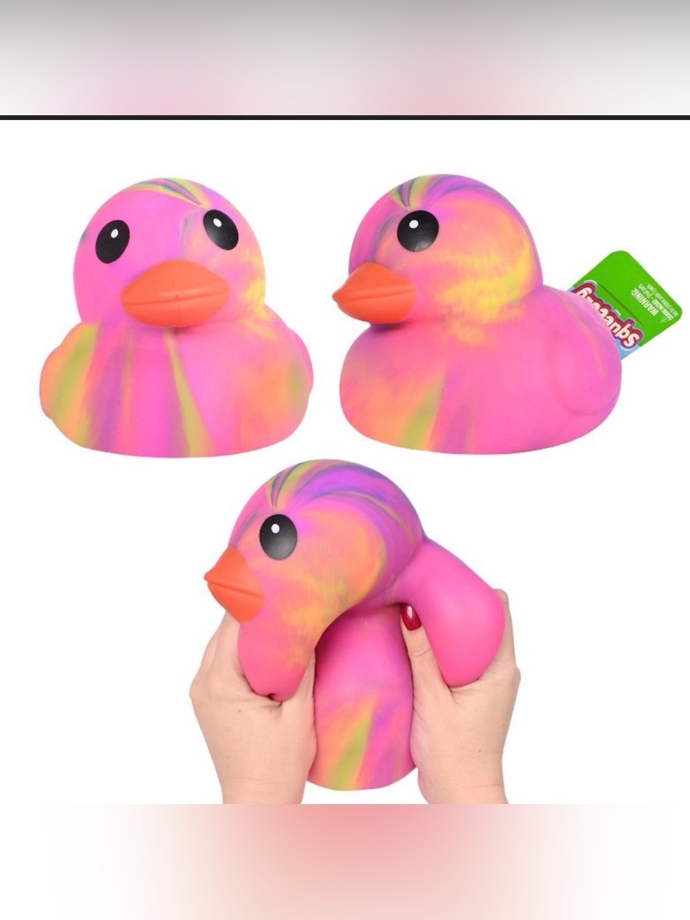 Sunny Days Jumbo Squeezy Ducks -
Tie Dye - Picture 7 of 11